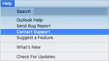 hide status bar outlook for mac